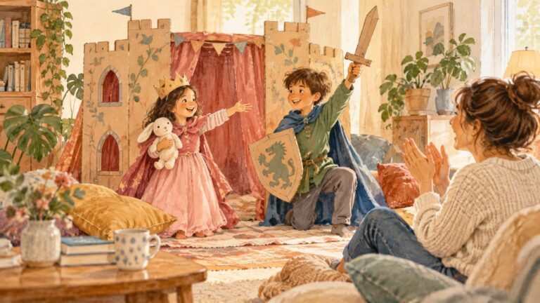 Theater spielen mit Kindern: So wird das Wohnzimmer zur Bühne