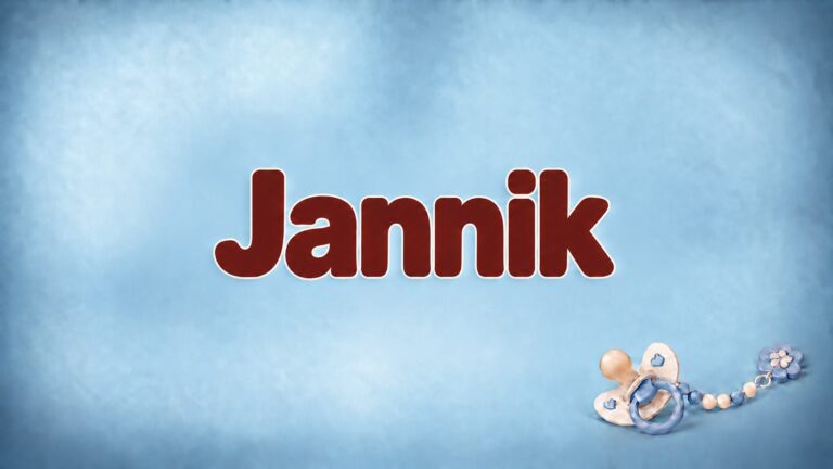 Namensbild zum Vornamen Jano mit Schnuller