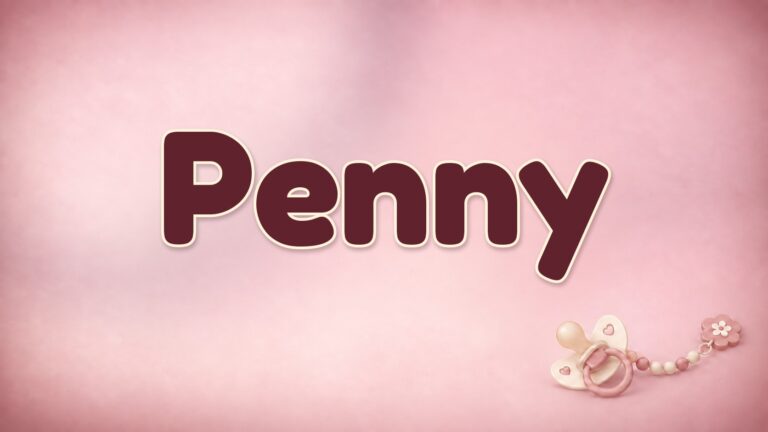 Vorname Penny auf altrosa Hintergrund