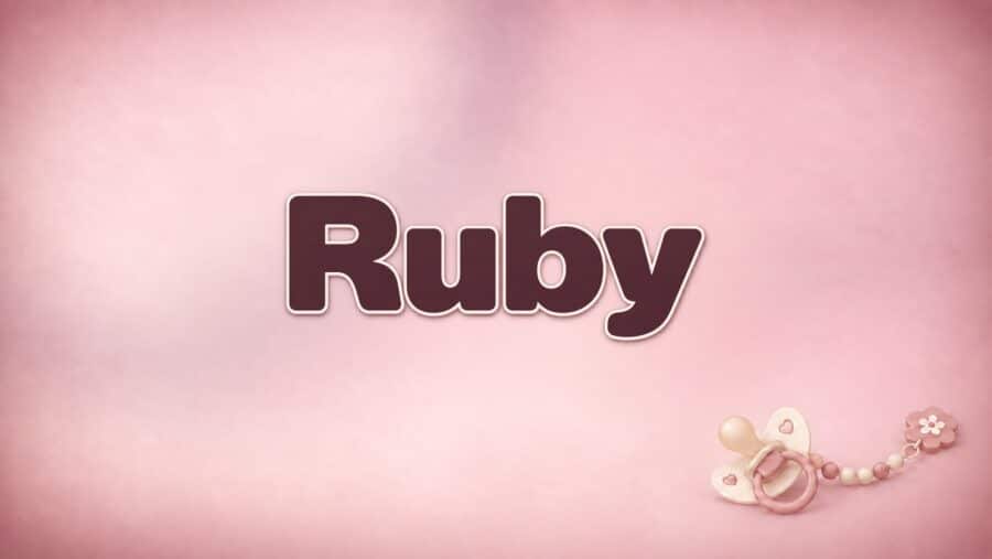 Ruby: Bedeutung, Aussprache und Herkunft des Vornamens