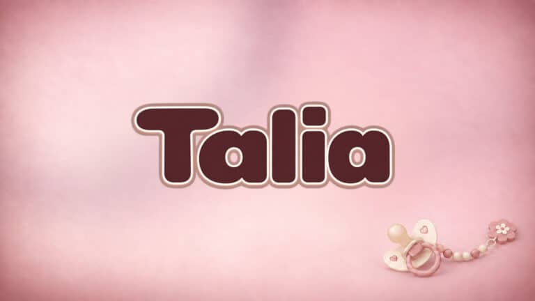 Titelbild zum Vornamen Talia in der 1-2-family-Babynamenserie