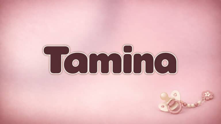 Titelbild zum Vornamen Tamina in der 1-2-family-Babynamenserie