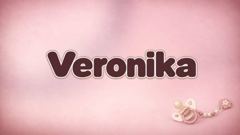 Titelbild zum Vornamen Veronika auf der Mädchenvorlage von 1-2-family.de