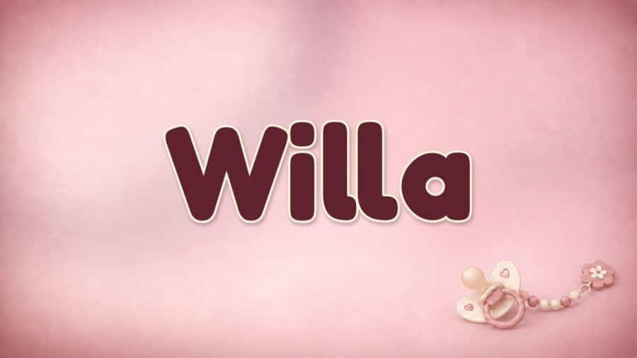 Willa: Bedeutung, Verbindung zu Wilhelm und eine literarische Spur