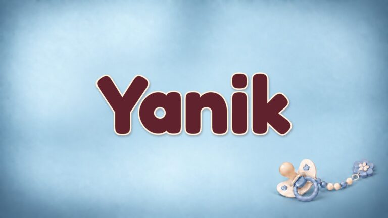 Vorname Yanik auf der Bildvorlage der Babynamenserie