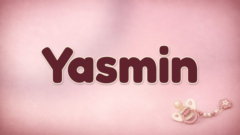 Vorname Yasmin auf der Bildvorlage der Babynamenserie
