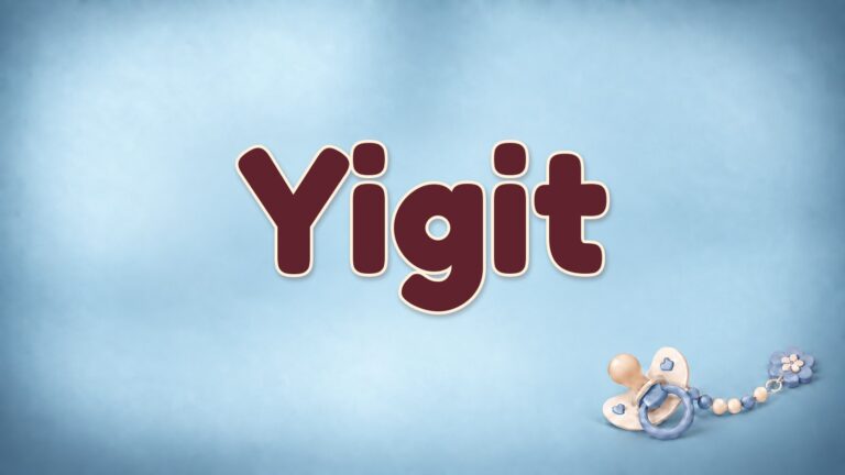 Vorname Yigit auf der Bildvorlage der Babynamenserie