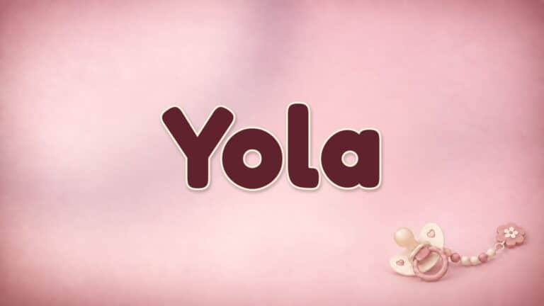 Vorname Yola auf der Bildvorlage der Babynamenserie