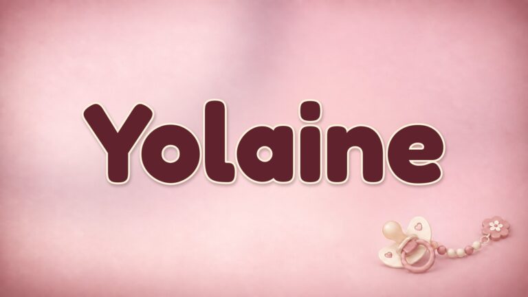 Vorname Yolaine auf der Bildvorlage der Babynamenserie