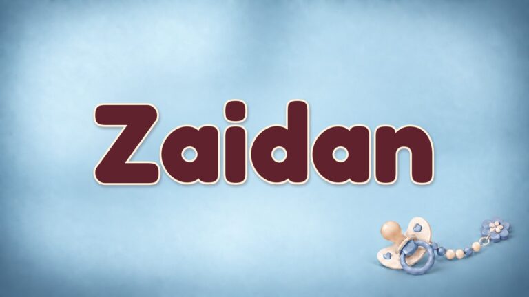 Vorname Zaidan auf der Bildvorlage der Babynamenserie