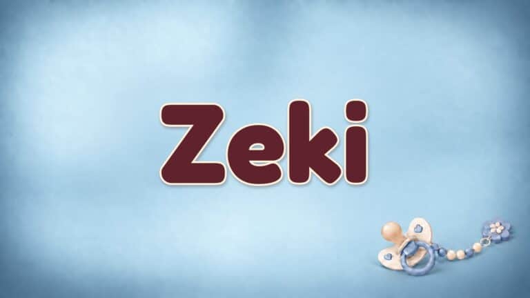 Vorname Zeki auf der Bildvorlage der Babynamenserie