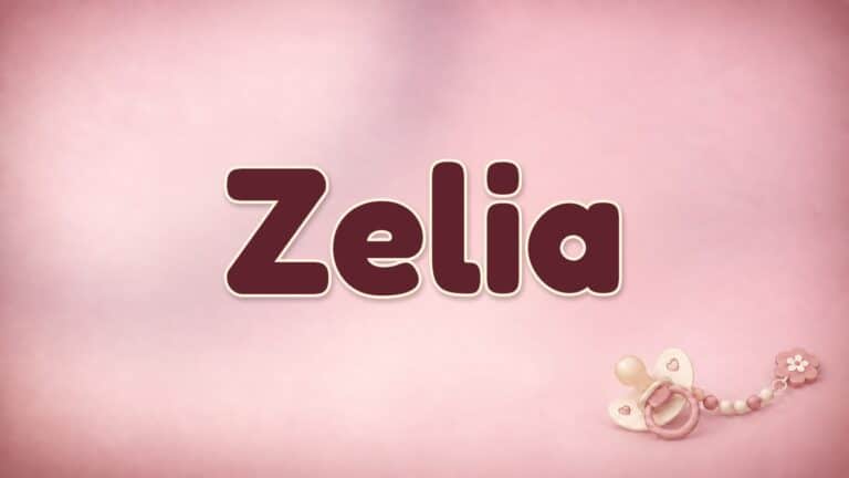 Vorname Zelia auf der Bildvorlage der Babynamenserie