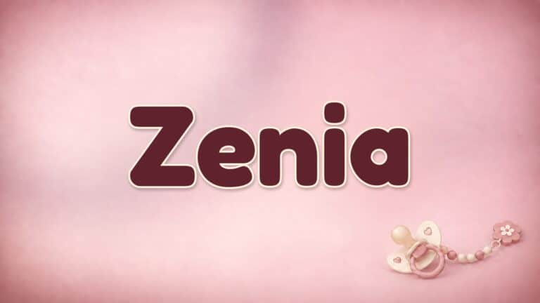 Vorname Zenia auf der Bildvorlage der Babynamenserie