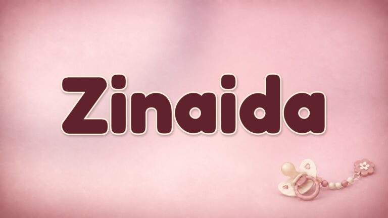 Vorname Zinaida auf der Bildvorlage der Babynamenserie