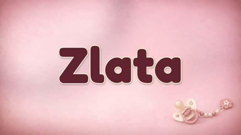 Vorname Zlata auf der Bildvorlage der Babynamenserie