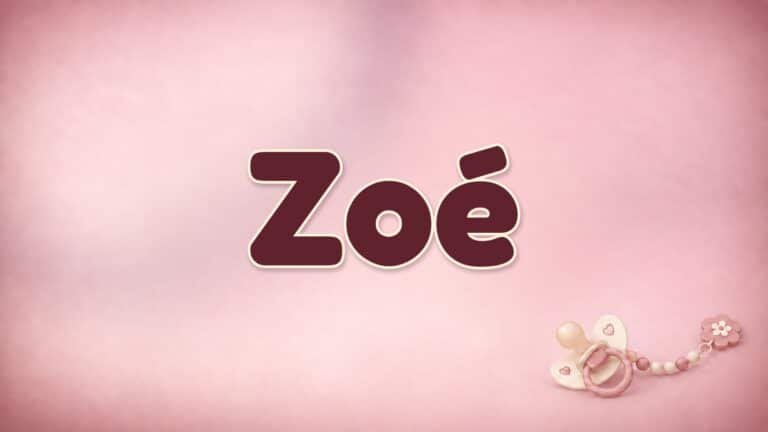 Vorname Zoé auf der Bildvorlage der Babynamenserie